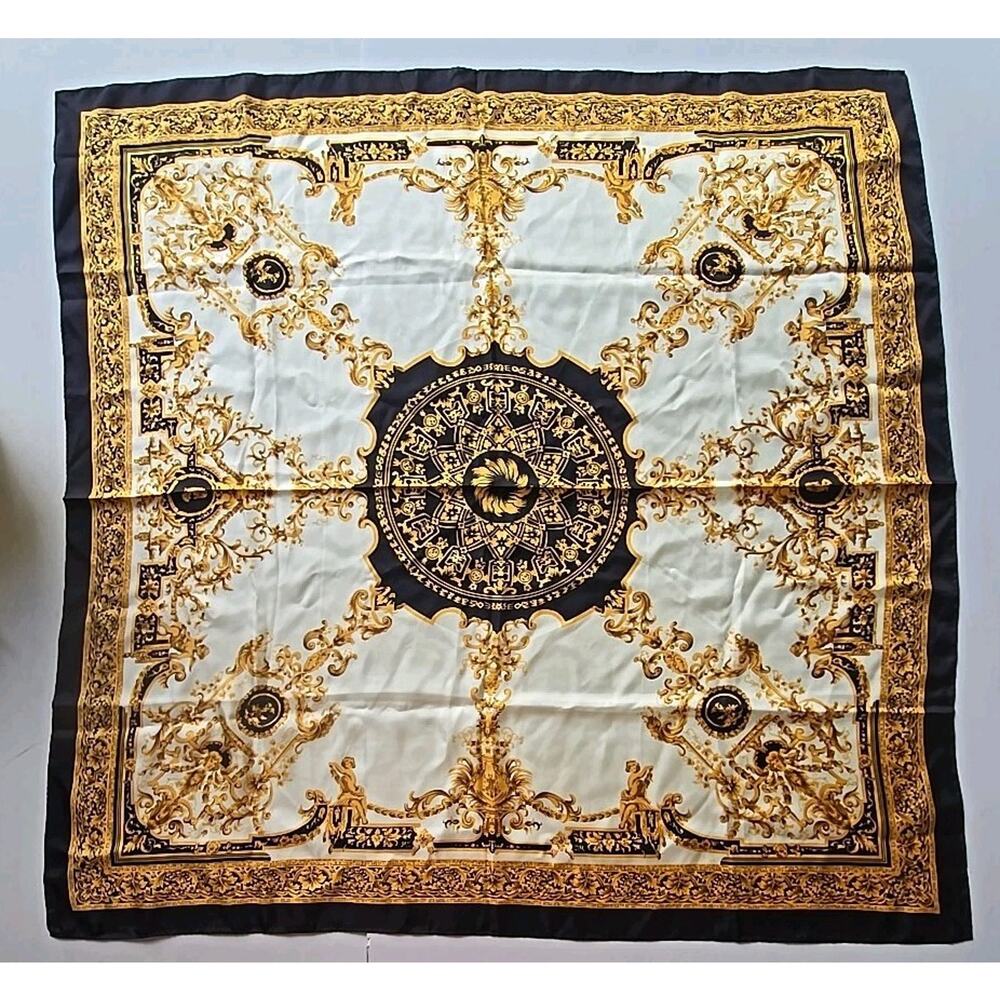 Vintage Scarf 100% Pure Silk‎ Japan Regal Vintage Women Abt 35"x34" U308